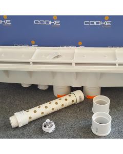 AVSC DRAIN - DUAL PEBBLE WHITE