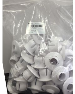 WHITE 40MM PUSHIN EYEBALLS - BULK PACK 50