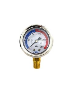 PRESSURE GAUGE -OIL FILLED LOWER MOUNT