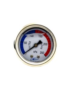 PRESSURE GAUGE -OIL FILLED BACK MOUNT