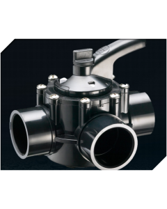 HAYWARD DELUXE BLACK VALVE 40MM -3WAY