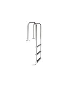 Narrow 2 Step Ladder Flanged Top & Bottom