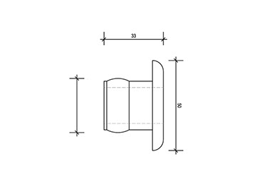 STAINLESS STEEL 316 BUBBLER DRESSRING/SPOUT 25MM PUSH IN - Image 3